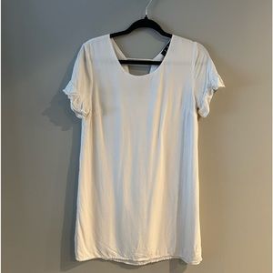 Lulus Chic of Perfection Shift Dress White Small